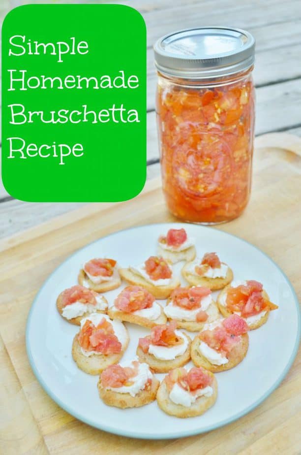 Simple Homemade Bruschetta Recipe