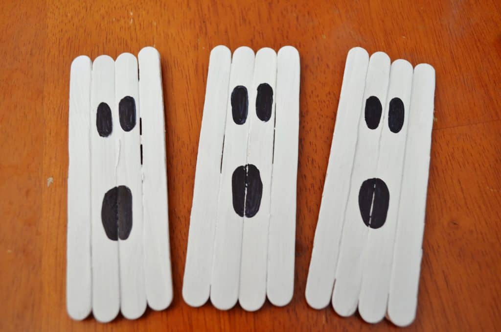 halloween stick ghost craft