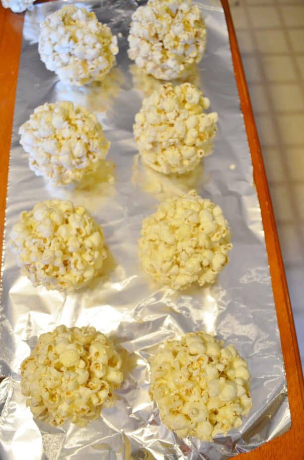 homemade popcorn balls