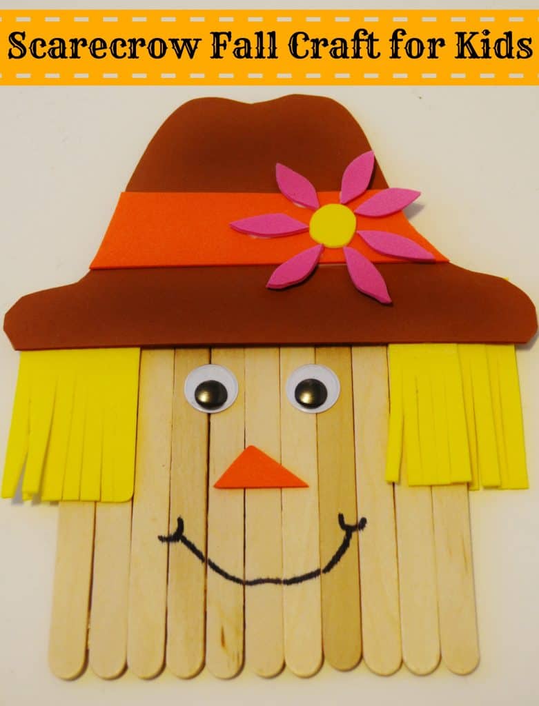 Scarecrow Craft Stick Craft for kids
