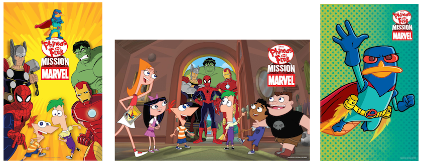 phineas ferb mission marvel posters