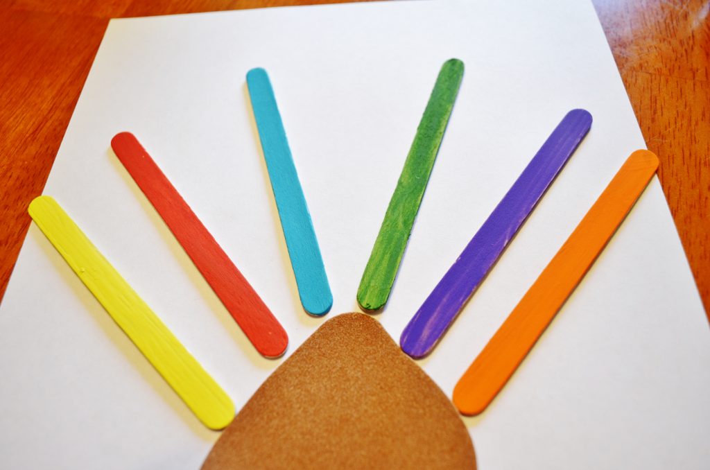 Thanksgiving Turkey Craft Sticks Craft for Kids - Gobble Gobble