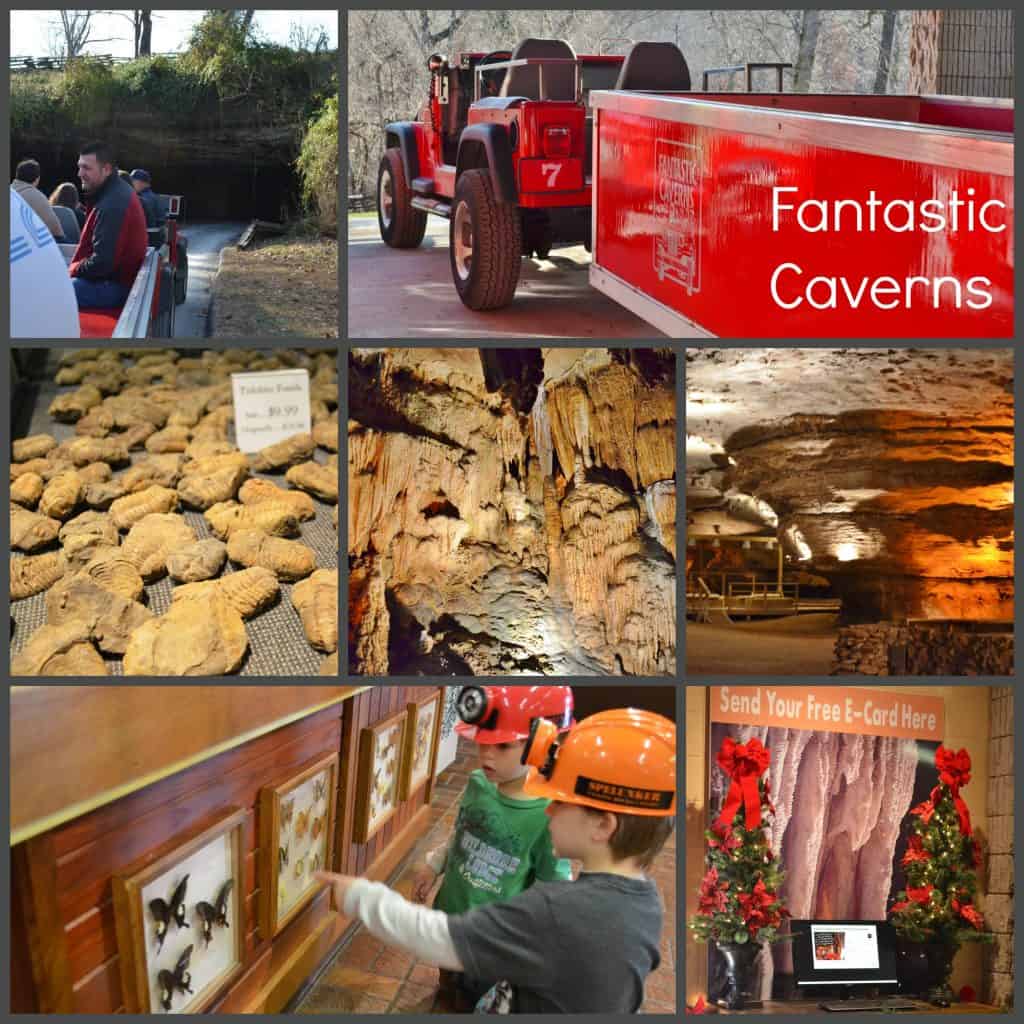 Caves in Missouri: Riding through Fantastic Caverns in Springfield Fantastic Caverns wagon, rocks, and cave scenes