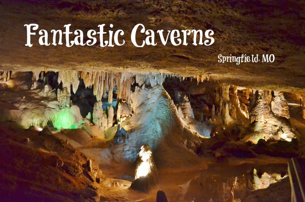 beautiful cave room at Fantastic Caverns in Missouri