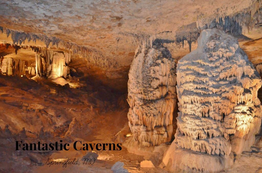cave room in Fantastic Caverns in Springfield Missouri