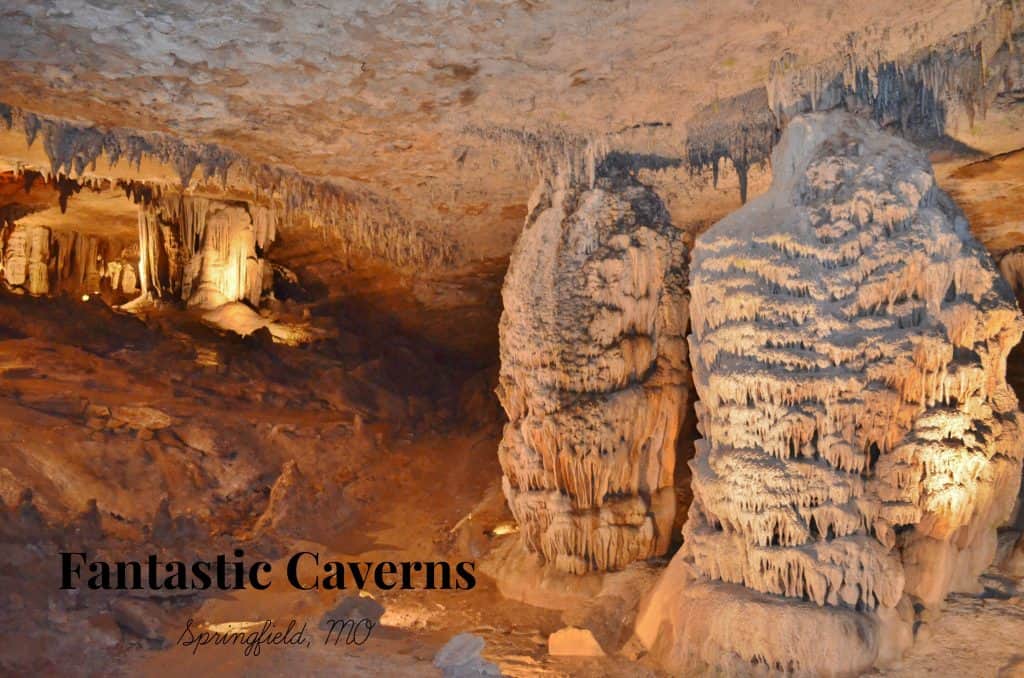 Caves in Missouri: Riding through Fantastic Caverns in Springfield cave room in Fantastic Caverns in Springfield Missouri