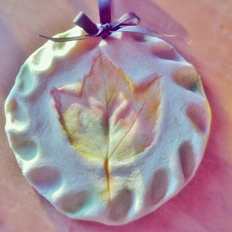 Nature Leaf Salt Dough Ornament Gift