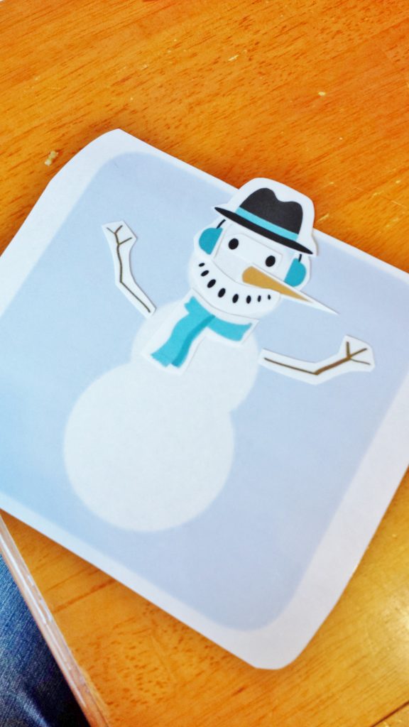 printable snowman winter activity