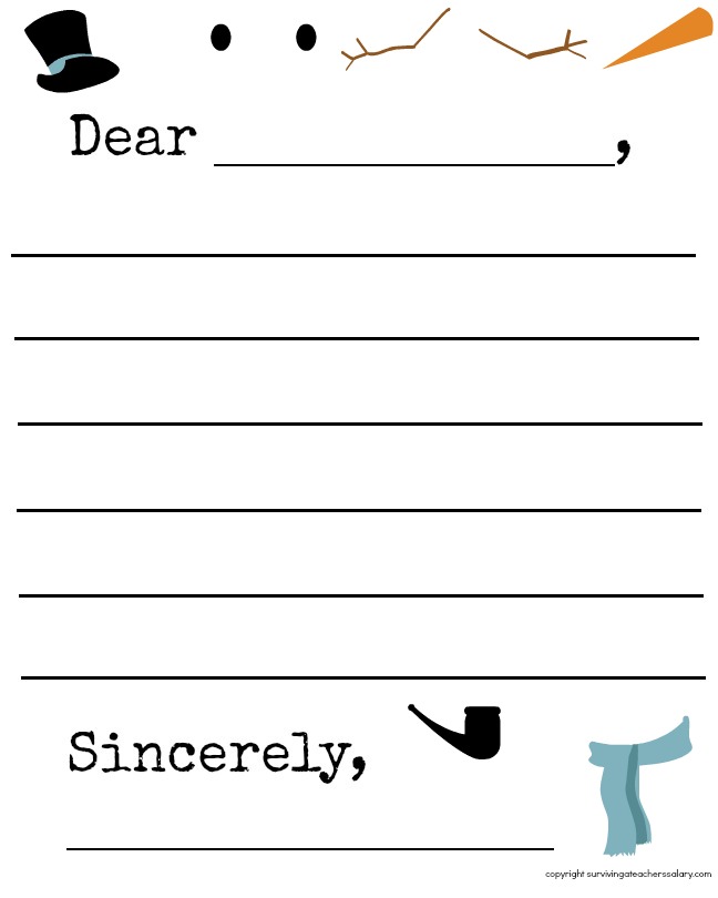 Printable Letter Templates For Kids