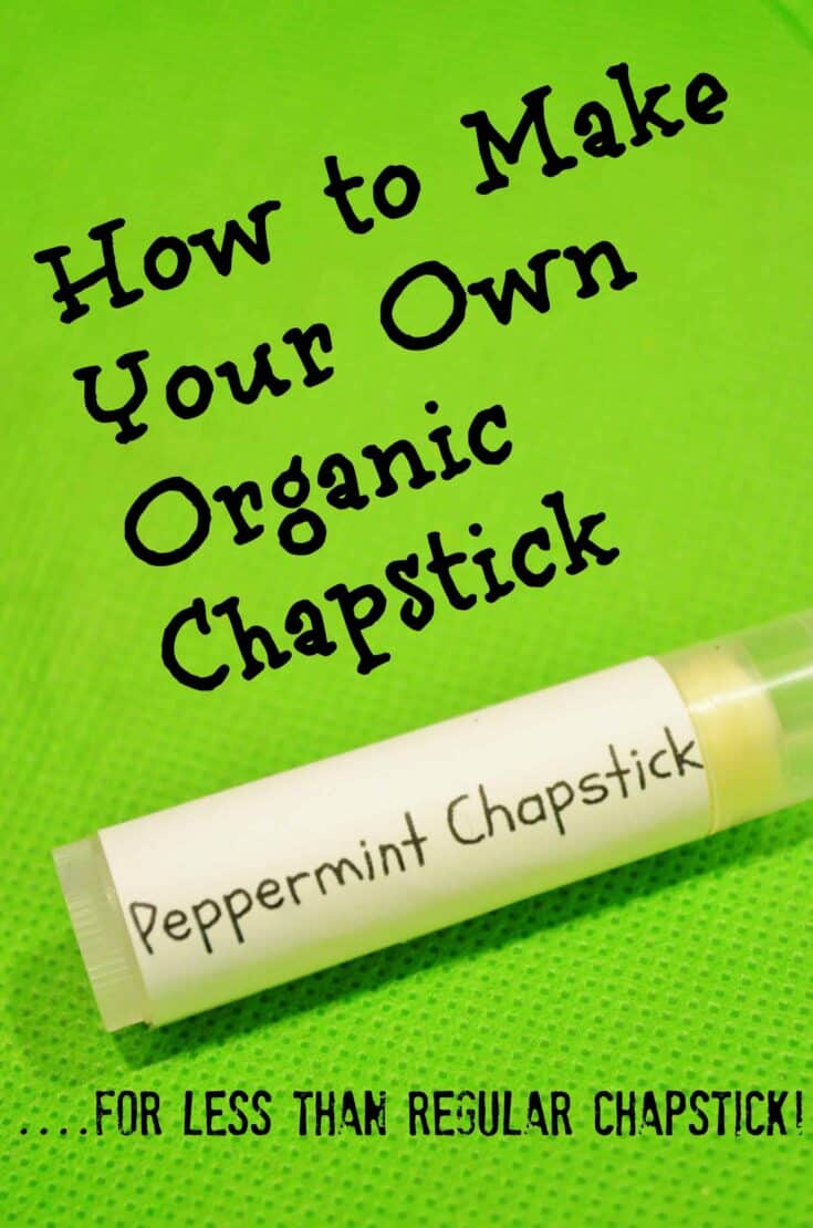 DIY organic chapstick