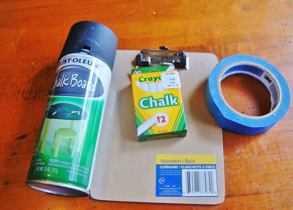 diy chalkboard clipboard craft supplies