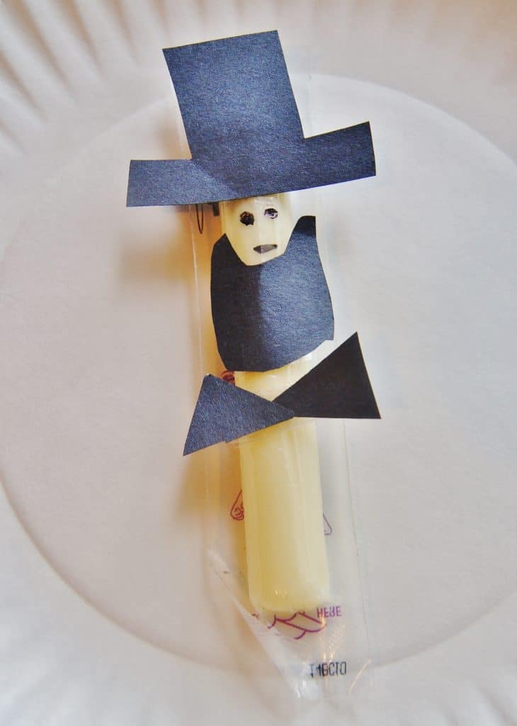 Abraham Lincoln string cheese snack