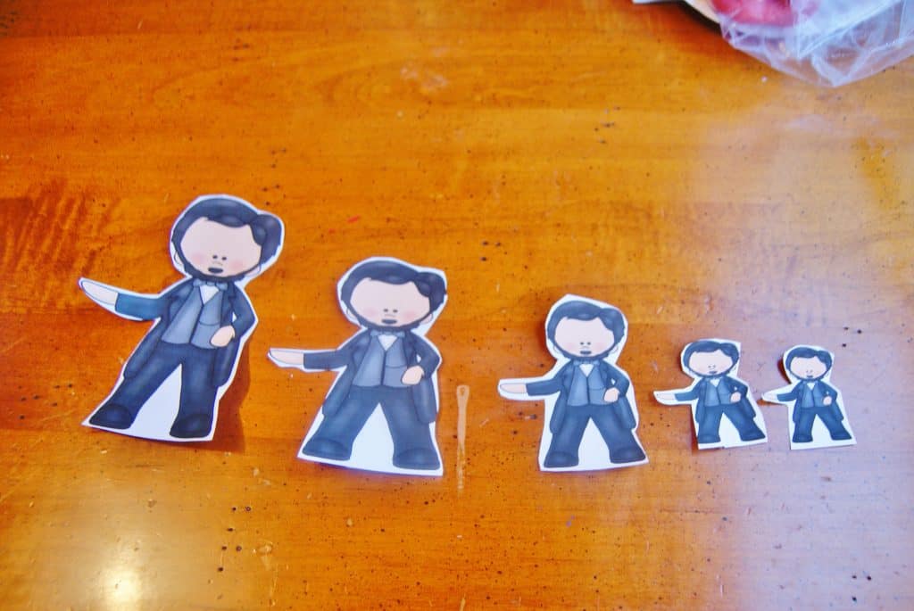 printable Abraham Lincoln paper figures