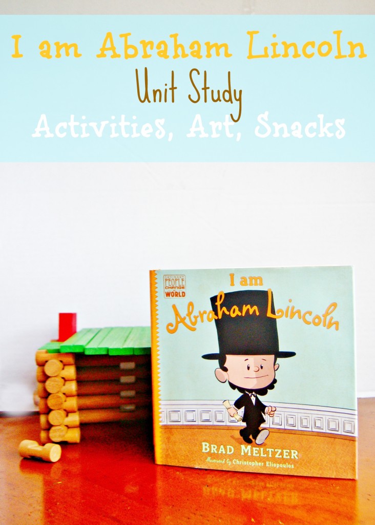 I Am Abraham Lincoln children's book with toys