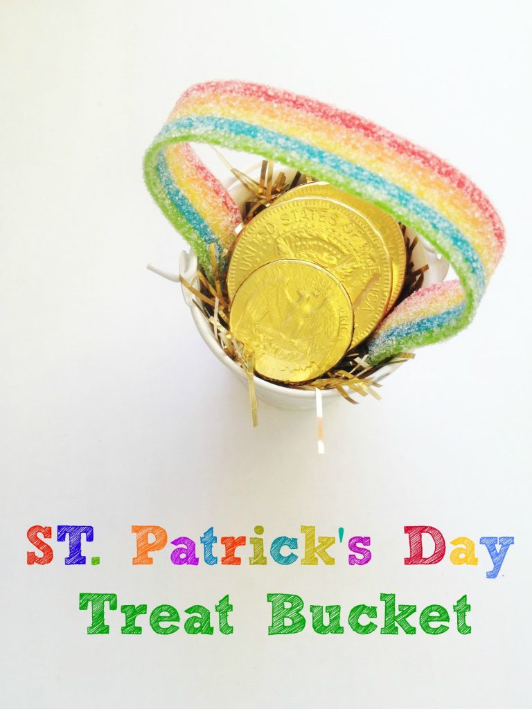 st patricks day treat bucket for kids