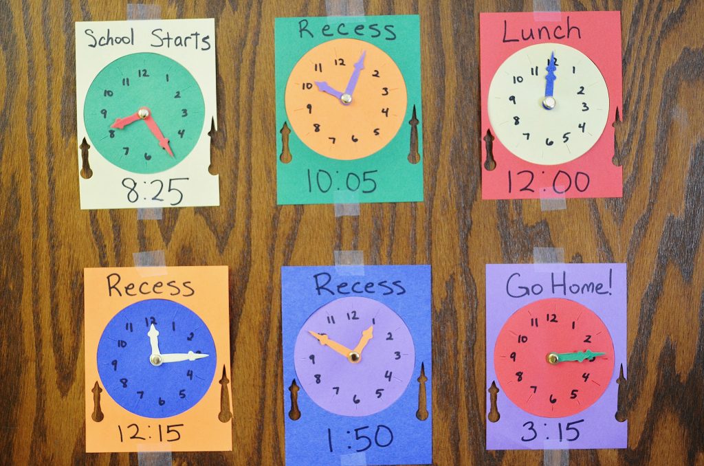 classroom clock schedule 