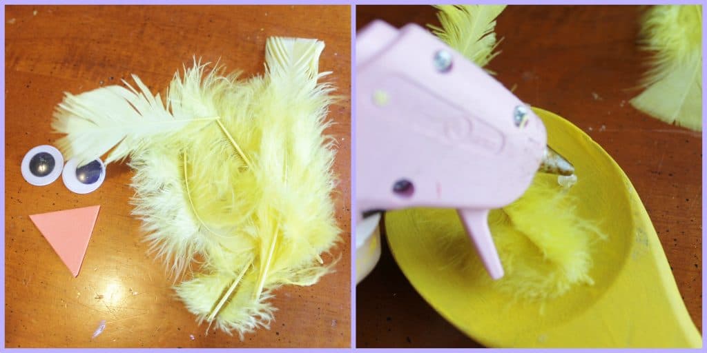 easter chick puppet Collage