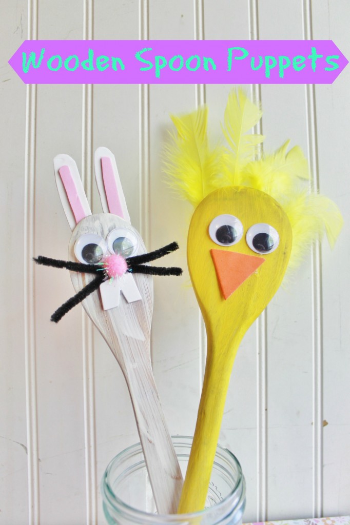 wooden spoon puppets