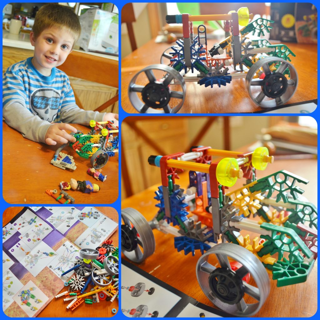 K'NEX building set Collage