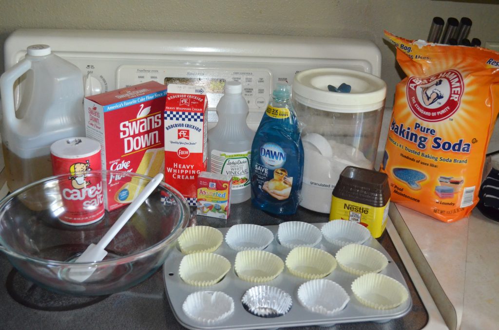 baking cupcakes with kids
