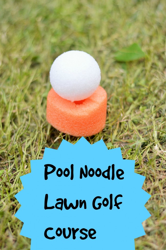 DIY Pool Noodle Lawn Golf Course Tutorial