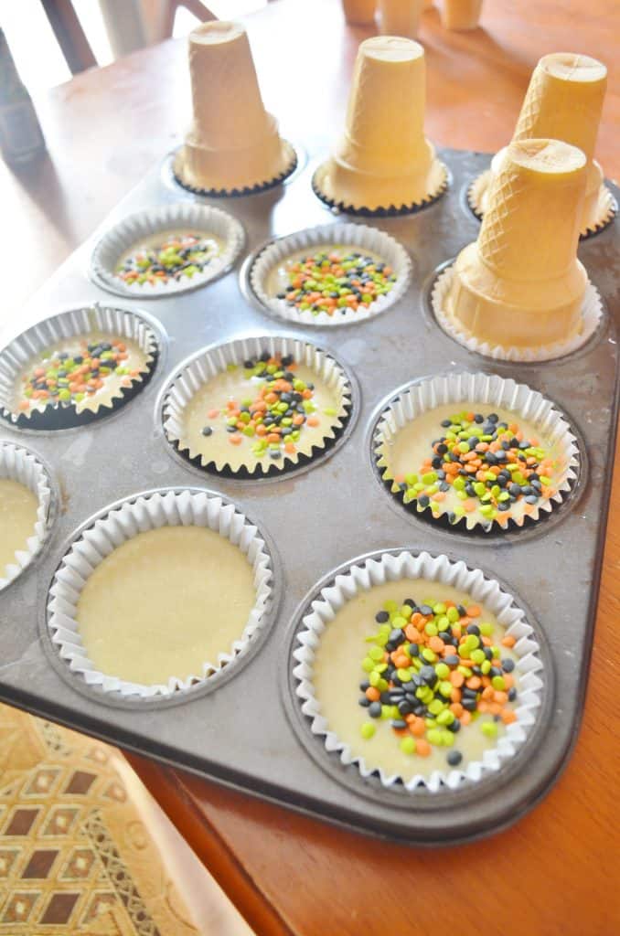 birthday cupcake cones tutorial