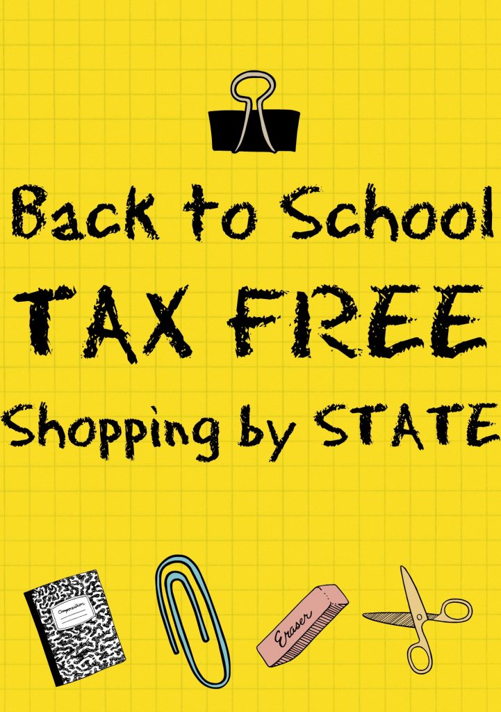back to school tax free shopping