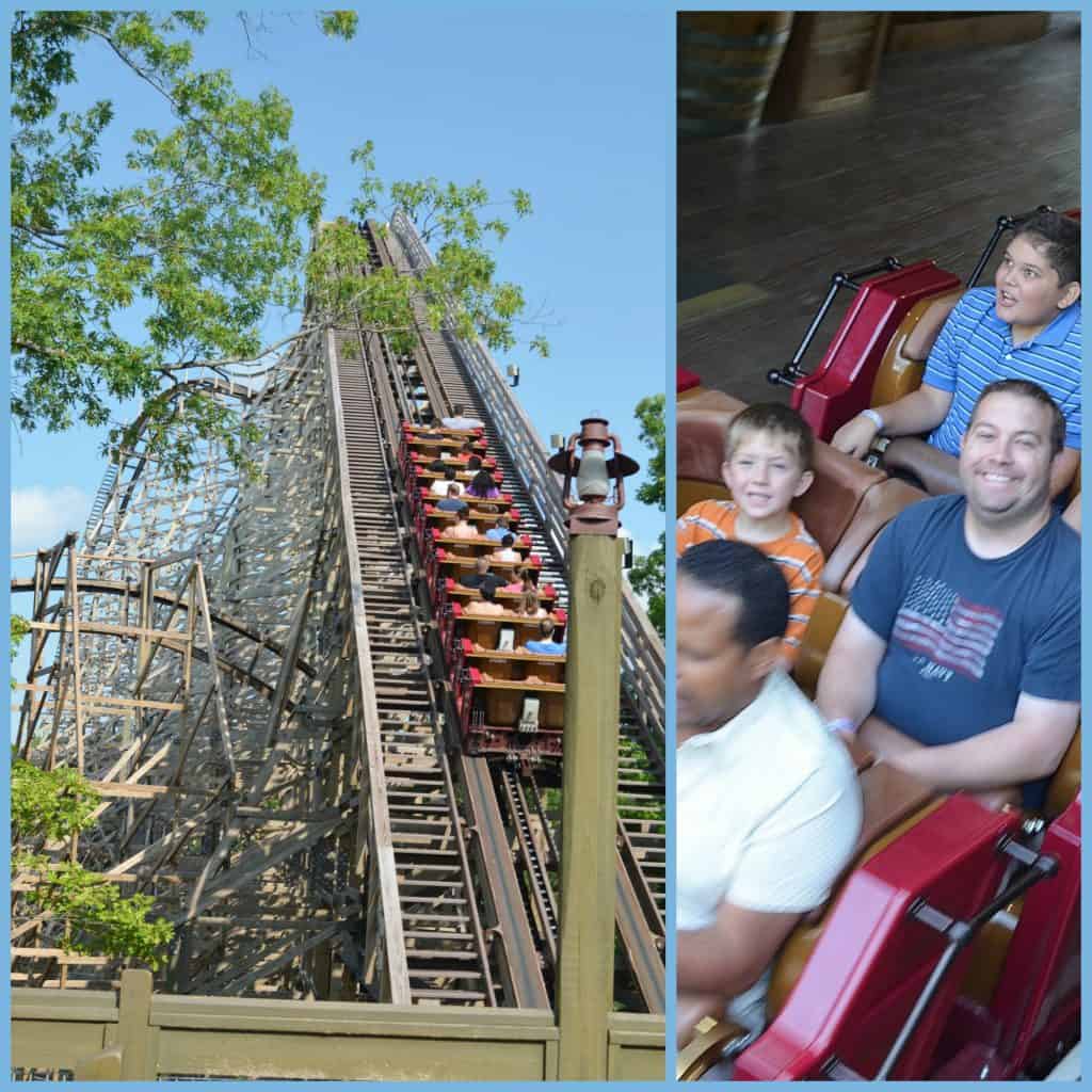 roller coaster Collage at Silver Dollar City Branson