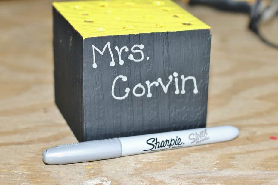 pencil holder DIY teacher gift