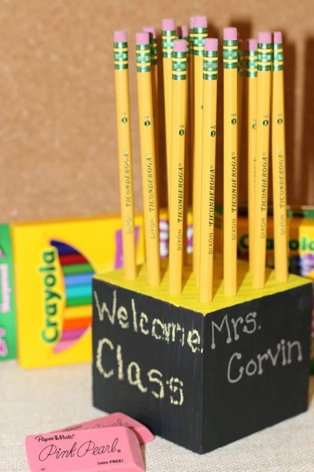 pencil holder DIY teacher gift