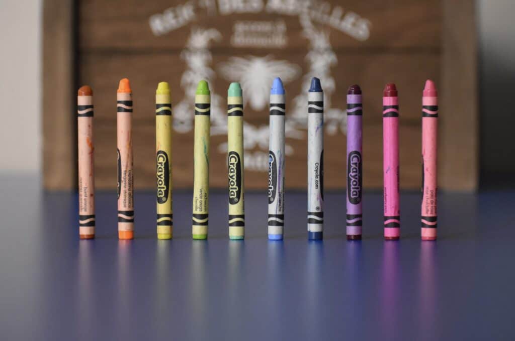 stock photo crayons