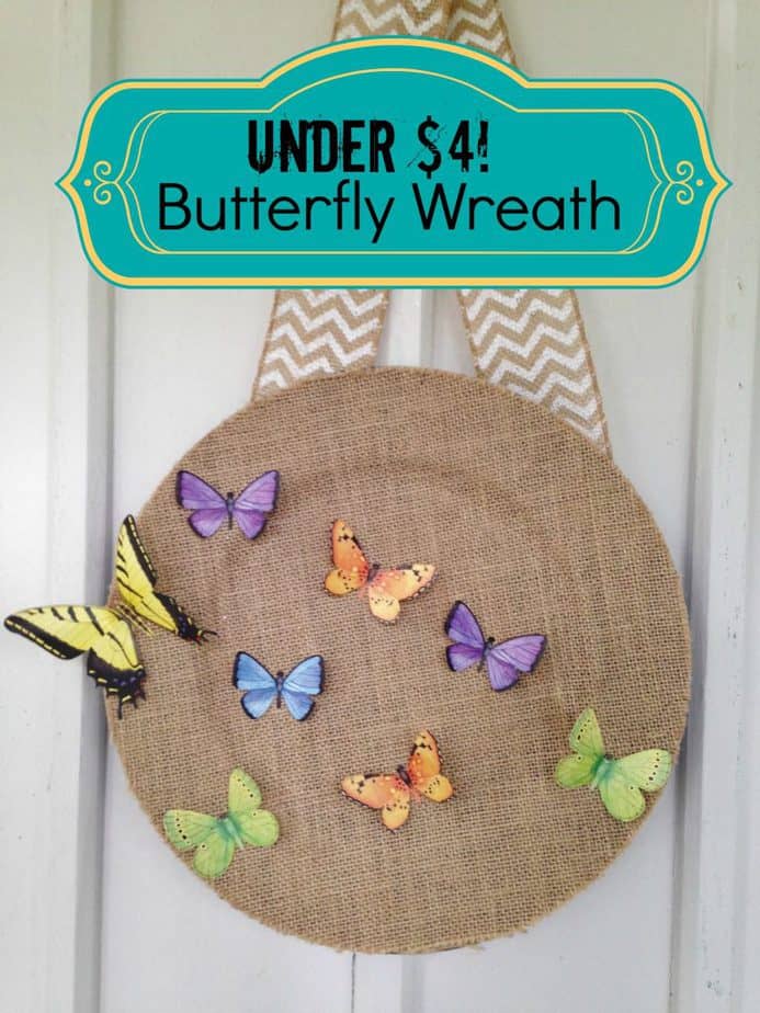 butterfly wreath frugal gift