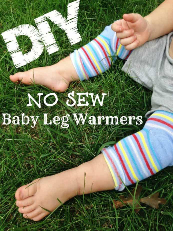 diy no sew baby leg warmers