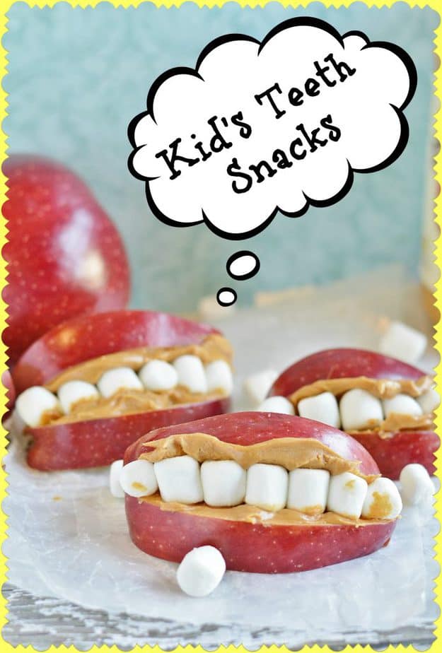 kids healthy mouth teeth snack