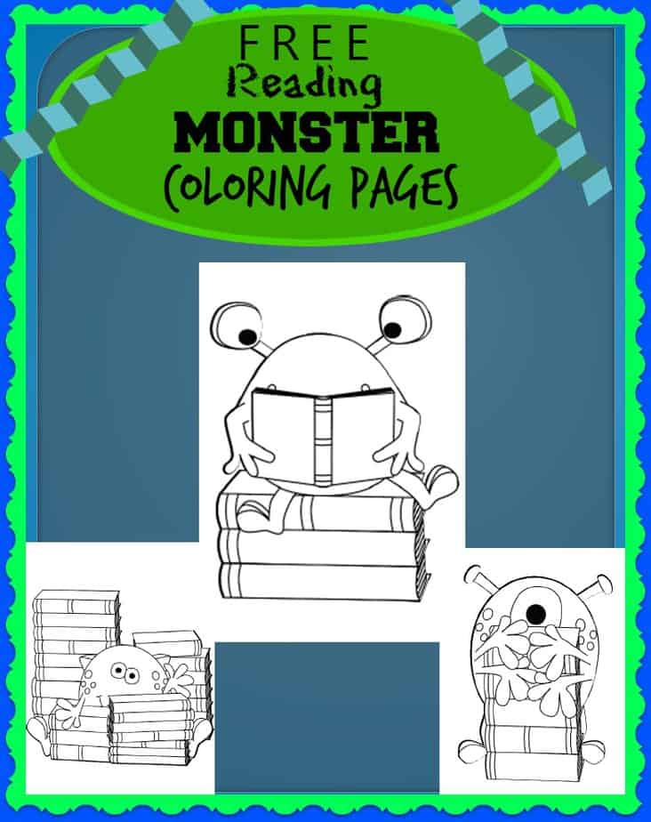 reading coloring pages