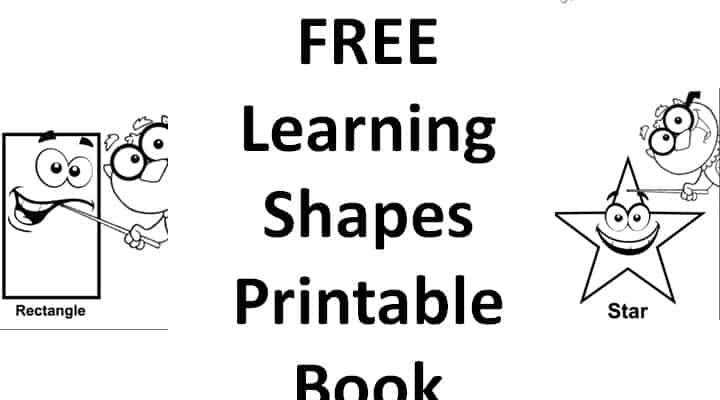 Learning Shapes Printable Book PNG