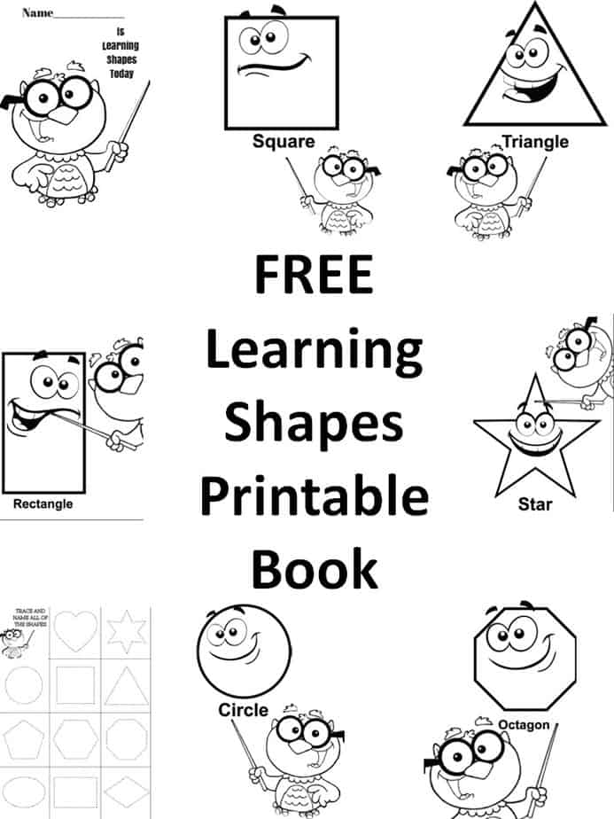 FREE How to Draw Shapes Printable Book for Preschool Kids