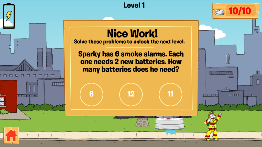 sparky fire prevention app for kids