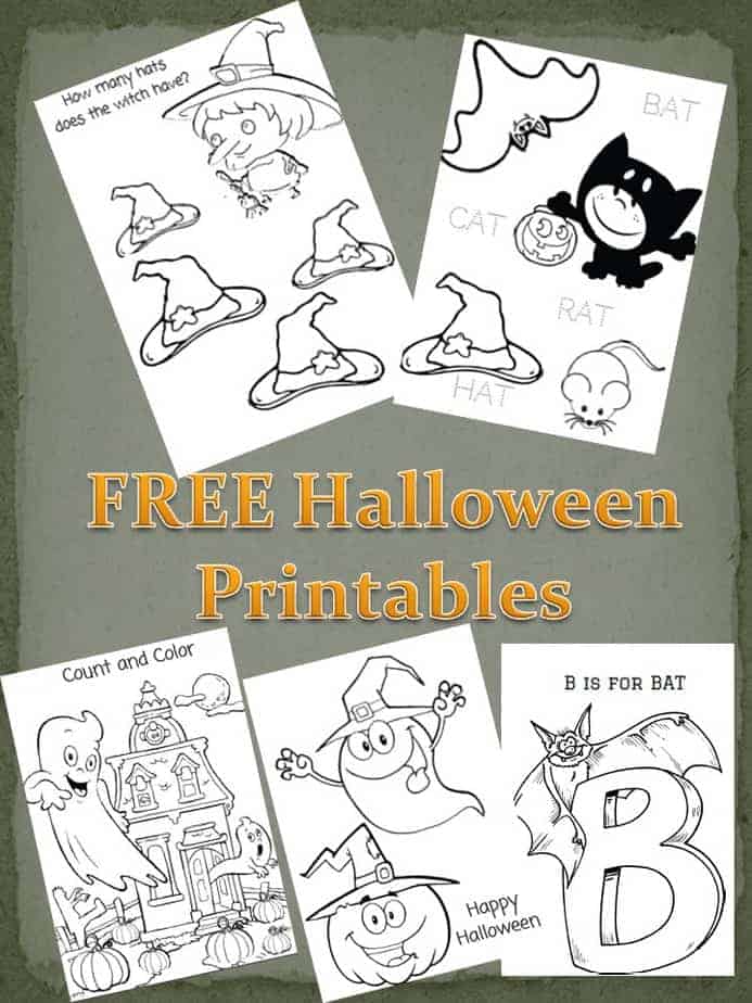 FREE Educational Halloween Printables For Kids