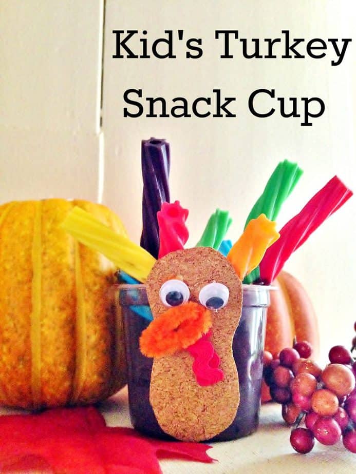 kids turkey snack cup