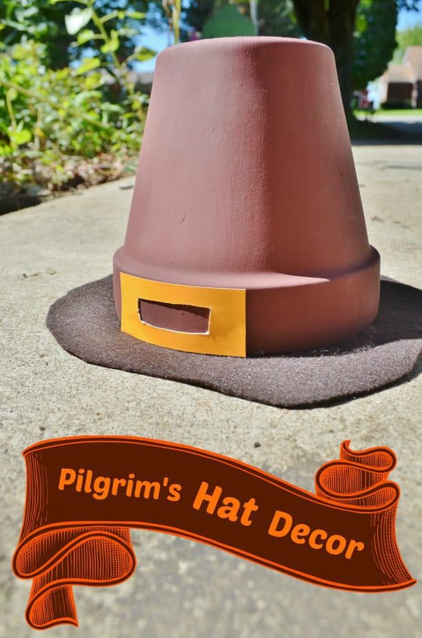 pilgrim hat thanksgiving decor