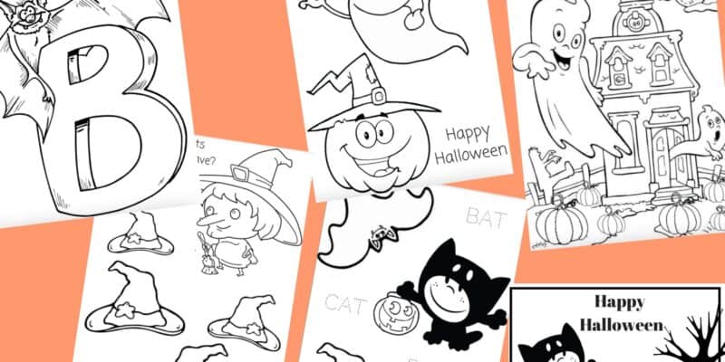 Halloween printable worksheets