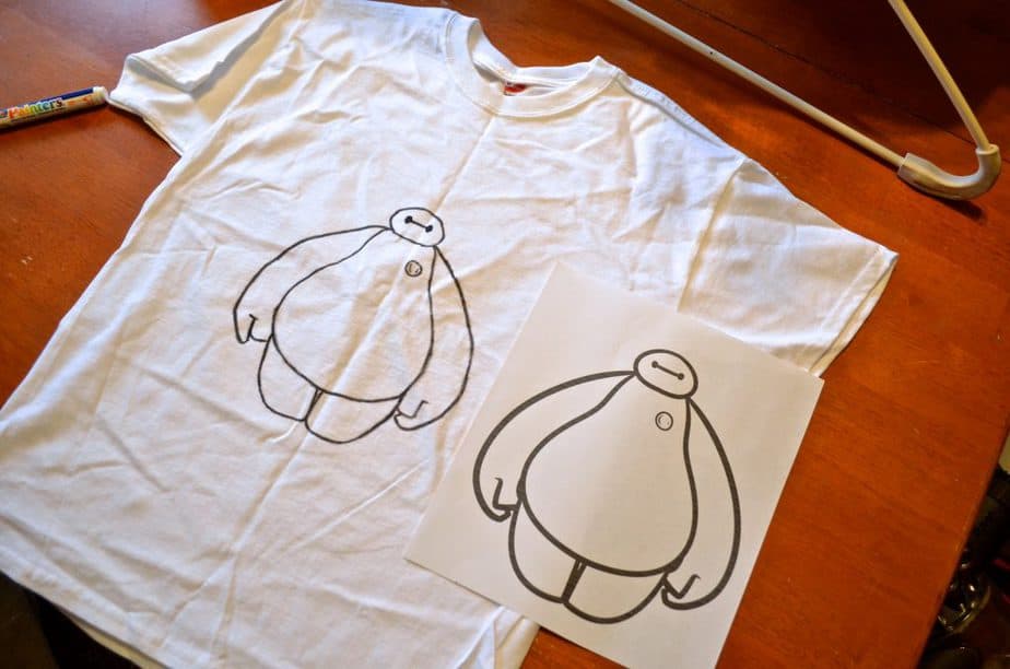 DIY Disney Big Hero 6 Baymax shirts