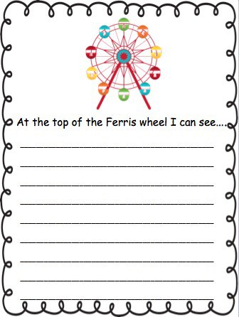 Ferris Wheel Writing Prompt Printable