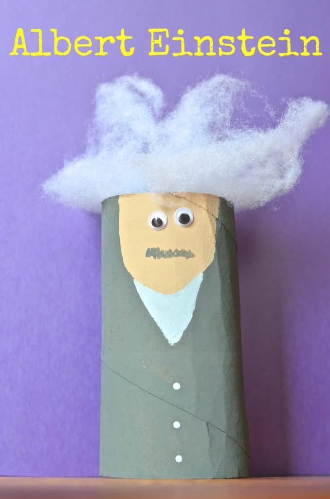 Albert Einstein Toilet Paper Tube kids craft