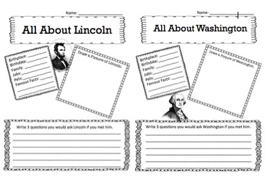 Presidents Printables – Writing Prompts, Word Games, Bookmarks & MORE!