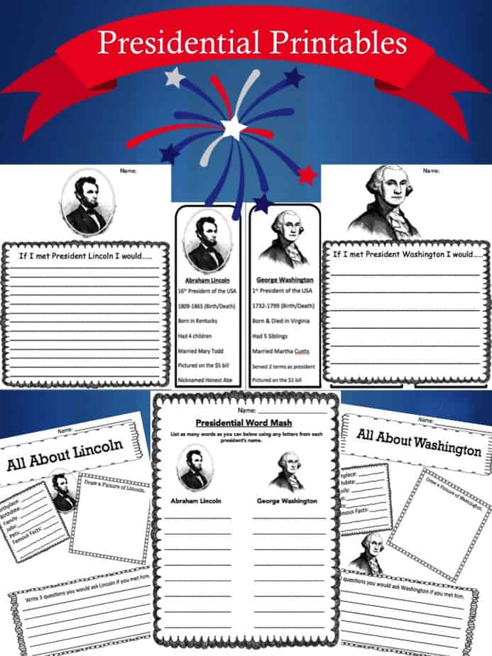 free president printables