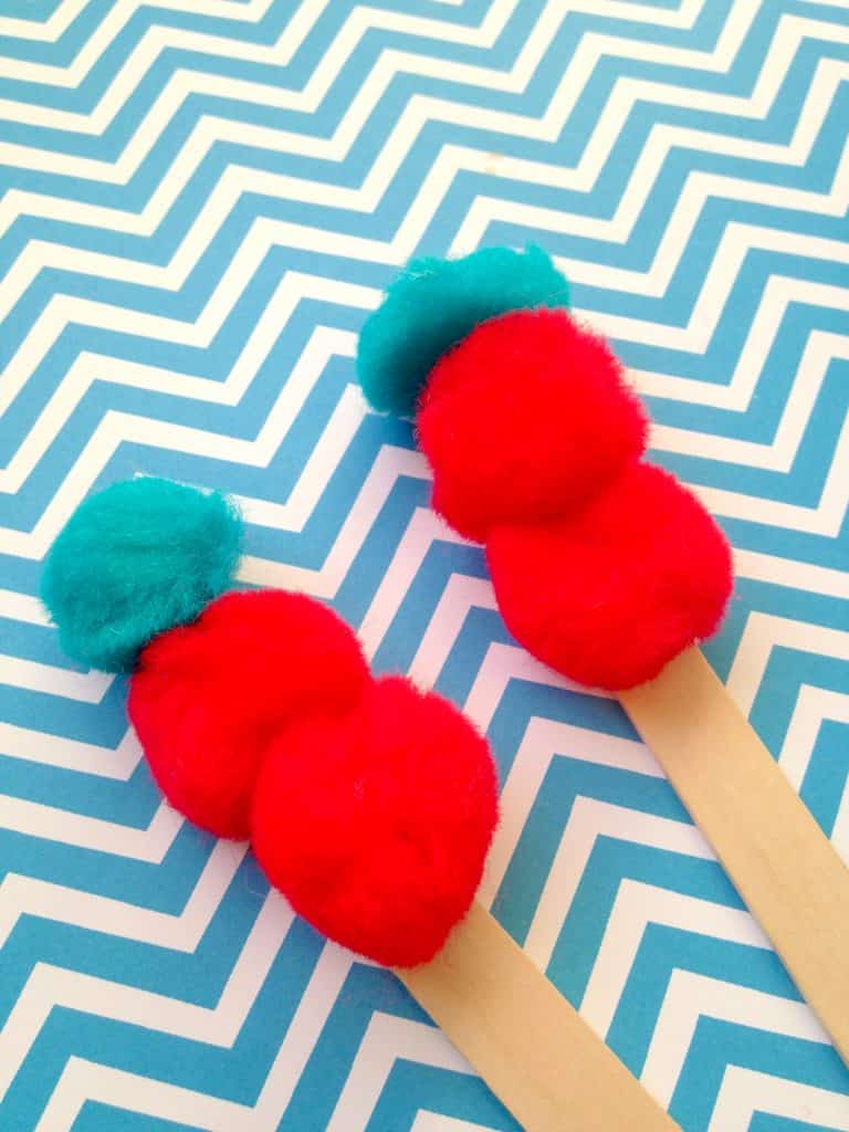 Dr. Seuss Thing 1 and Thing 2 Puppets Kids Craft Stick Craft