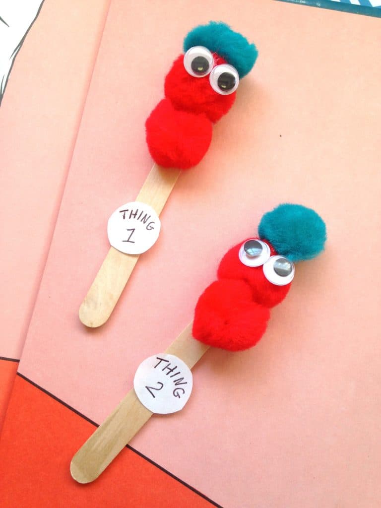 dr seuss thing 1 thing 2 puppets