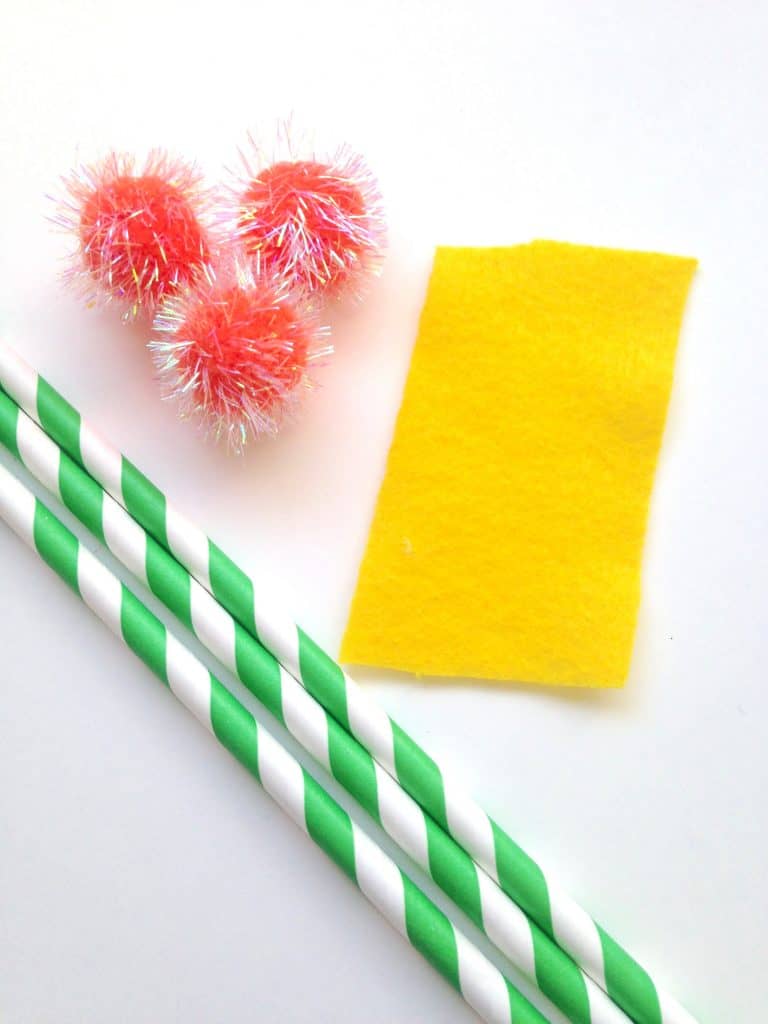 dr seuss lorax inspired straws crafts for kids